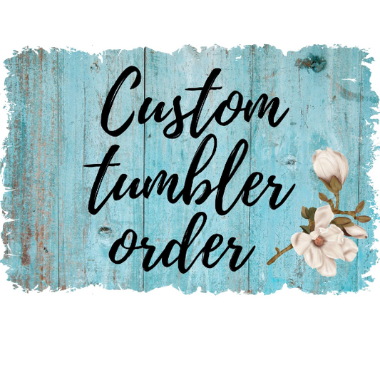 Custom Glitter Tumbler